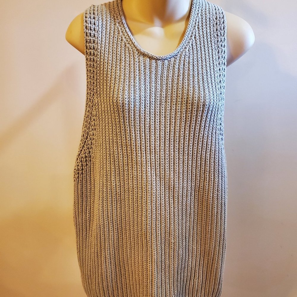Vince Gray Knit Tank Top